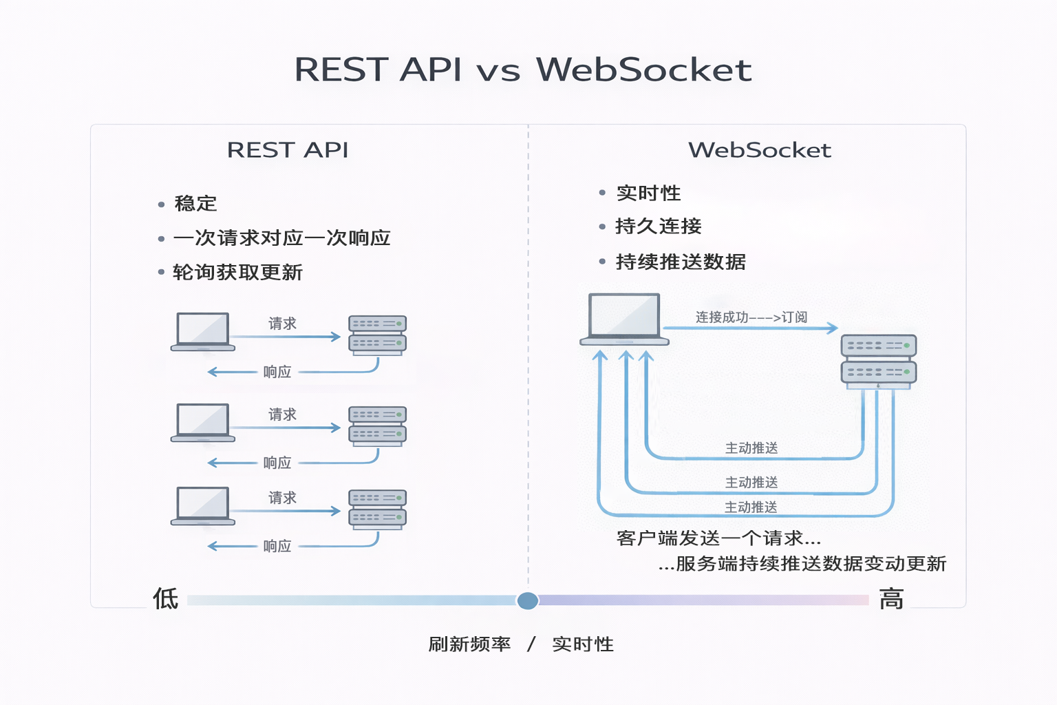 REST vs WebSocket 使用邊界圖