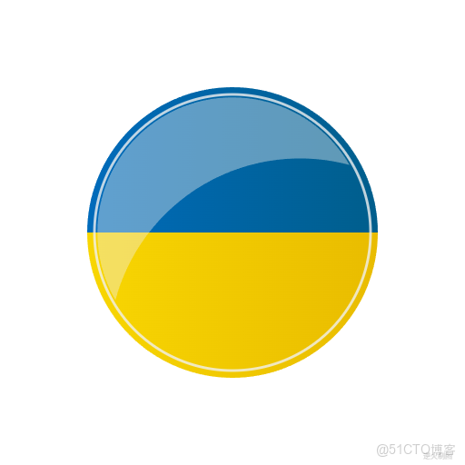 【Canvas與旗幟】烏克蘭旗圓盤_旗幟_03