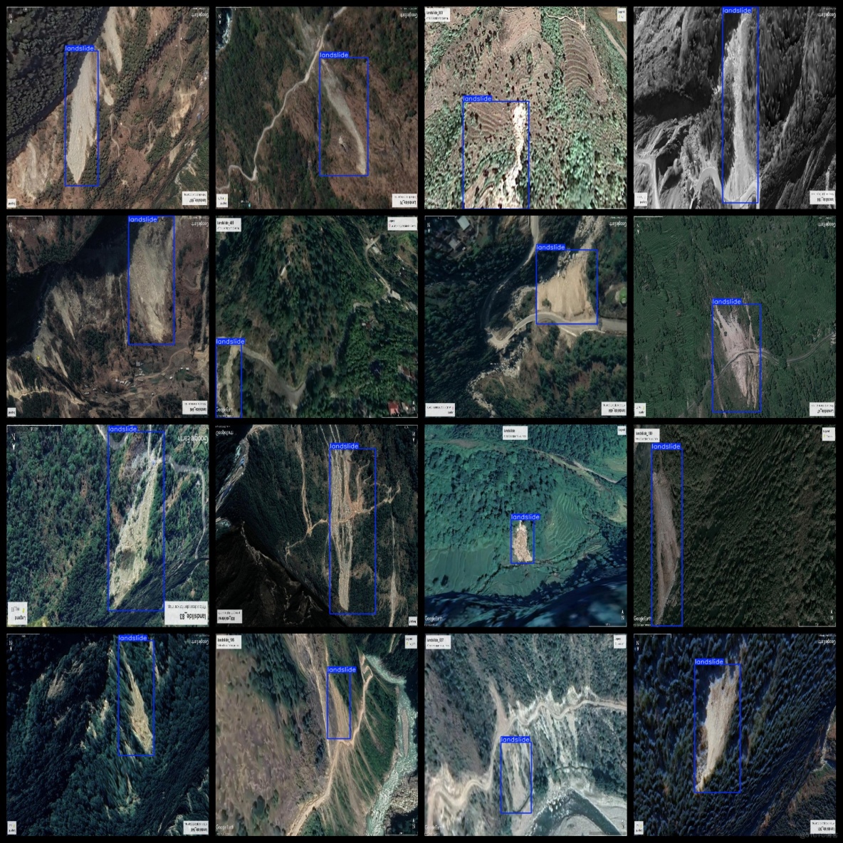航拍山體滑坡數據集3452張VOC+YOLO格式_ide