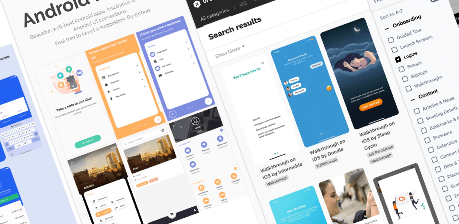 Mobile UI Inspiration