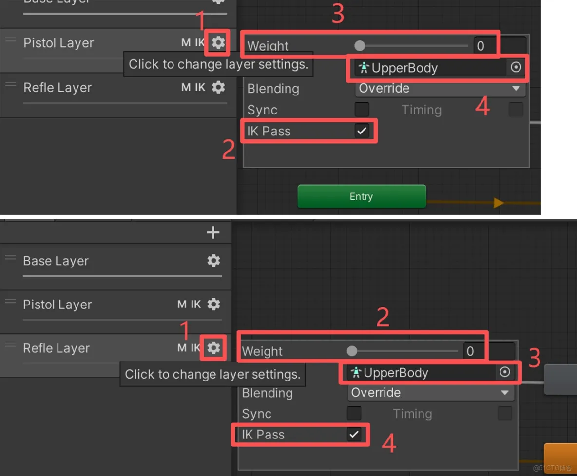 【Unity3D實例-功能-切換武器】切換武器（一）動畫配置_unity3d_16