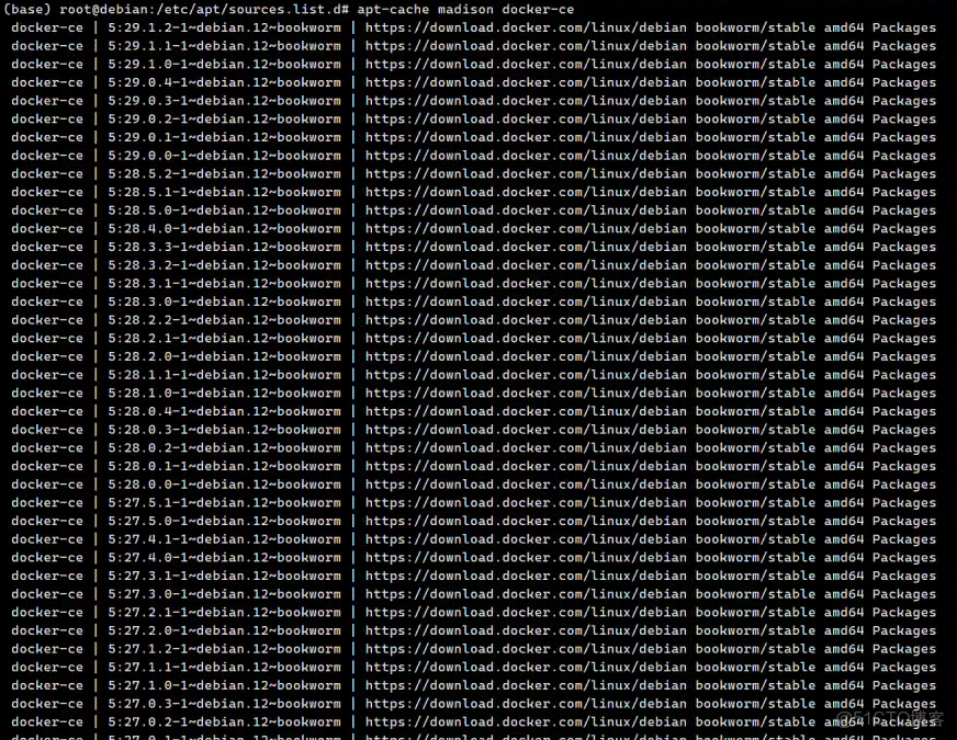 Docker：系統Debian更新源並安裝docker_Docker_07