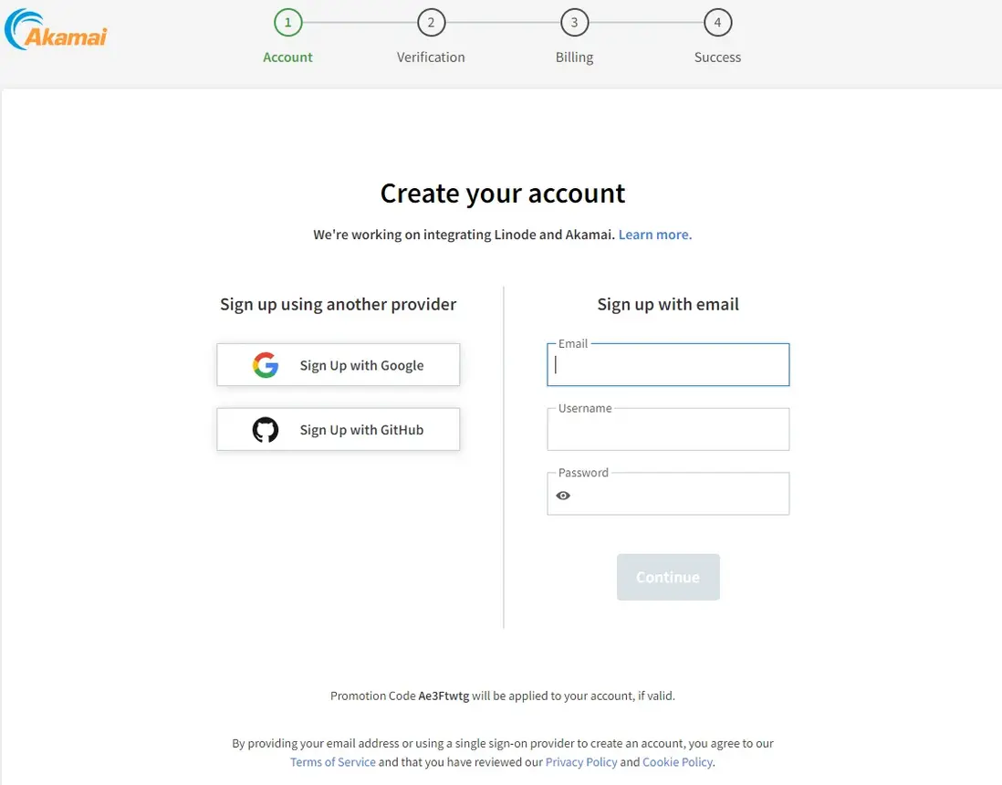 輸入郵箱、用户名和密碼註冊