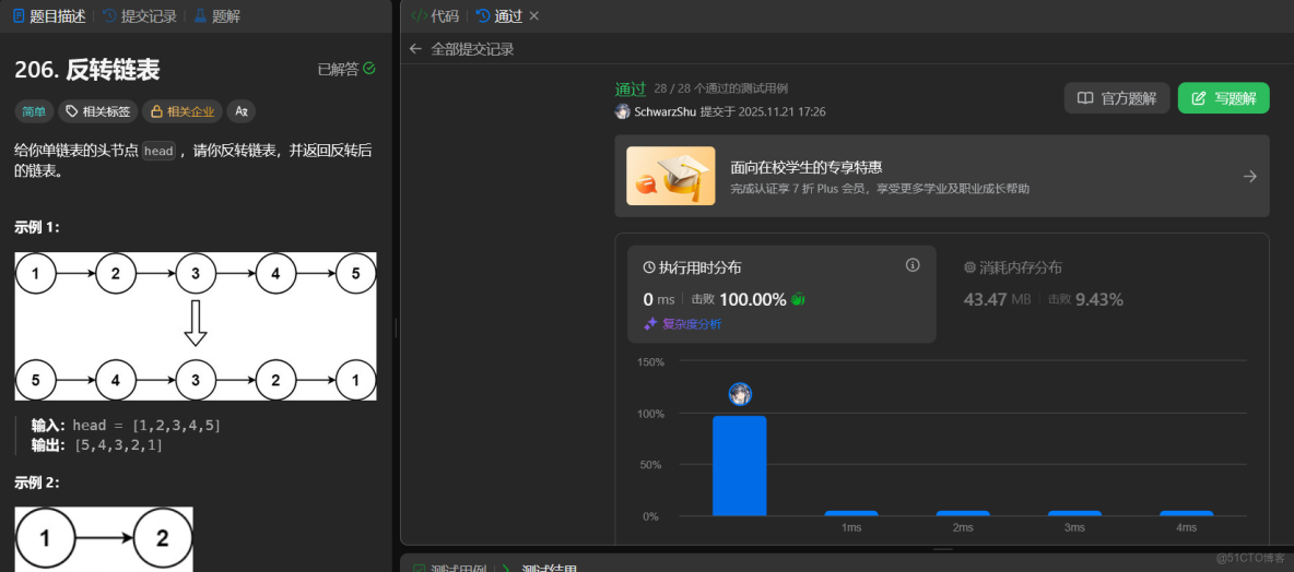 代碼隨想錄算法訓練營第三天｜ 203.移除鏈表元素、 707.設計鏈表、206.反轉鏈表_i++_03