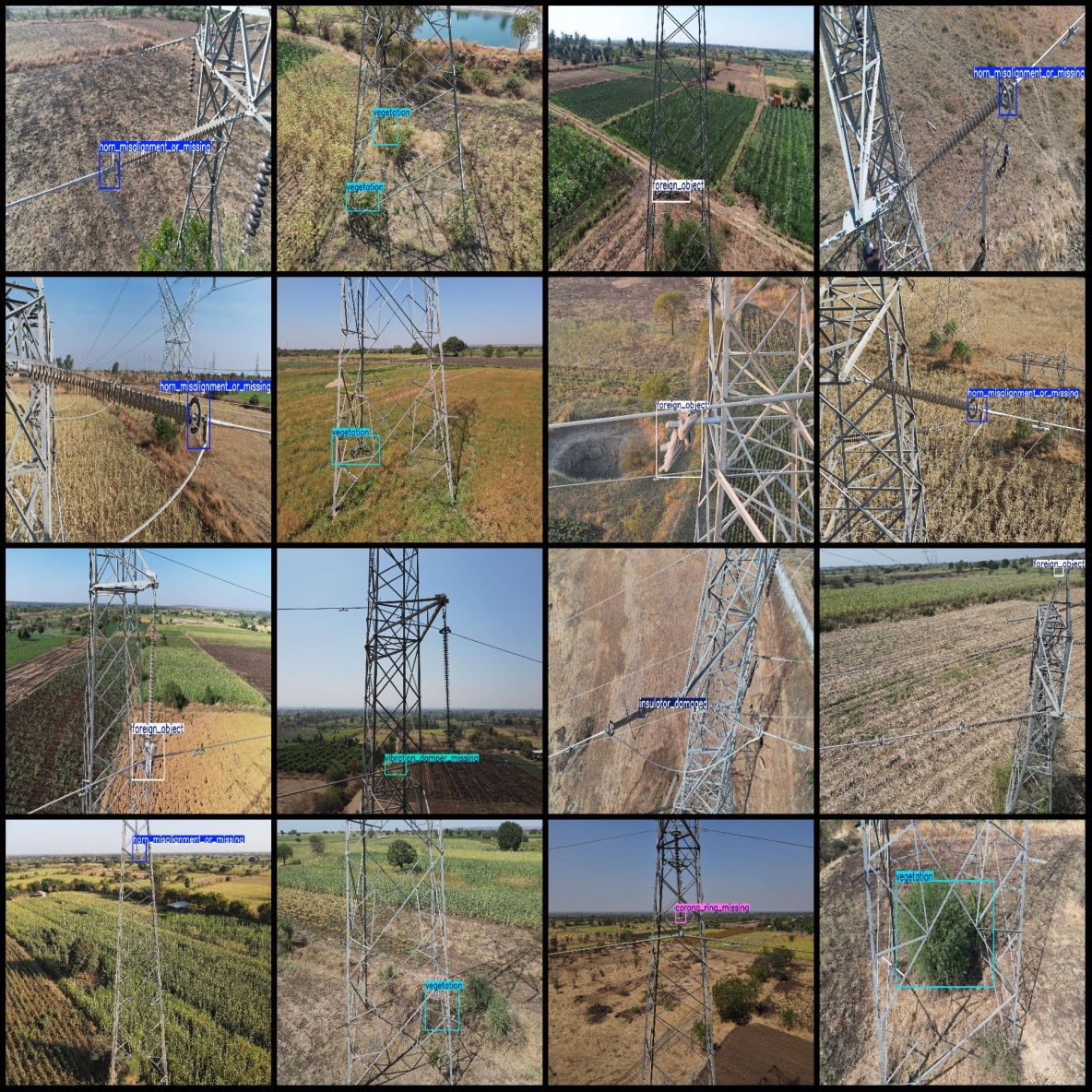 電力場景電力巡檢導線誤接地線故障均壓環錯位丟失螺栓鬆動防震錘缺失檢測數據集VOC+YOLO格式916張9類別_數據集_03