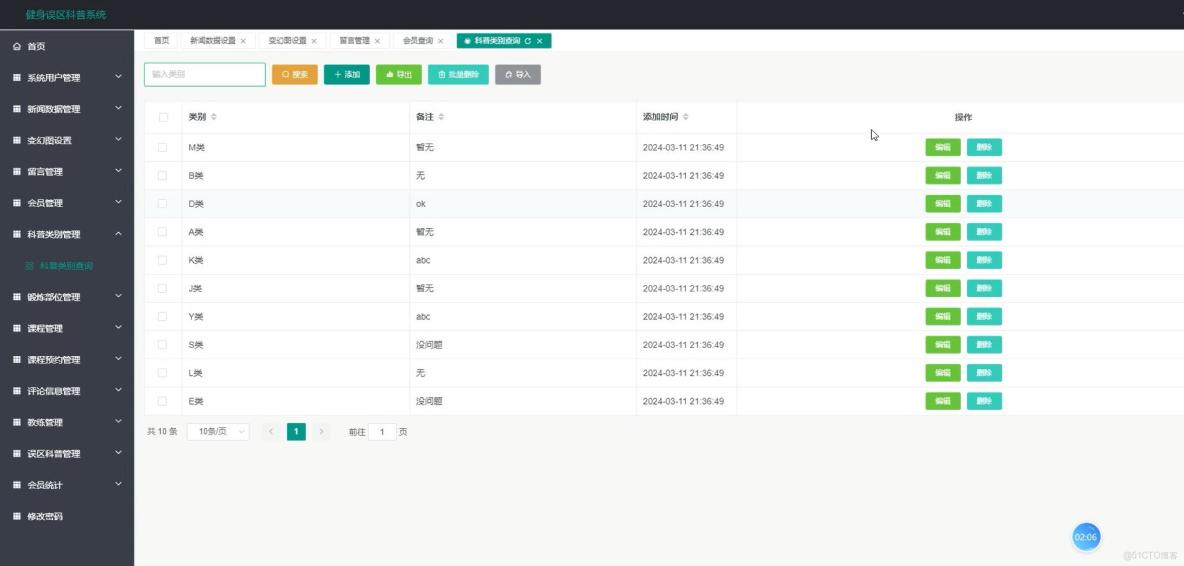 基於VUE的健身誤區科普系統[VUE]-計算機畢業設計源碼+LW文檔_數據_02