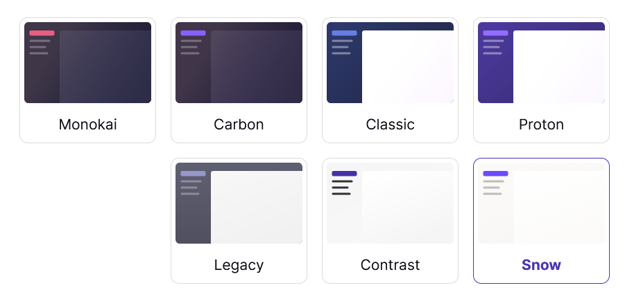 Proton themes in RTL, done wrong