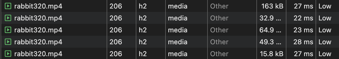 HTTP 206 Range Requests