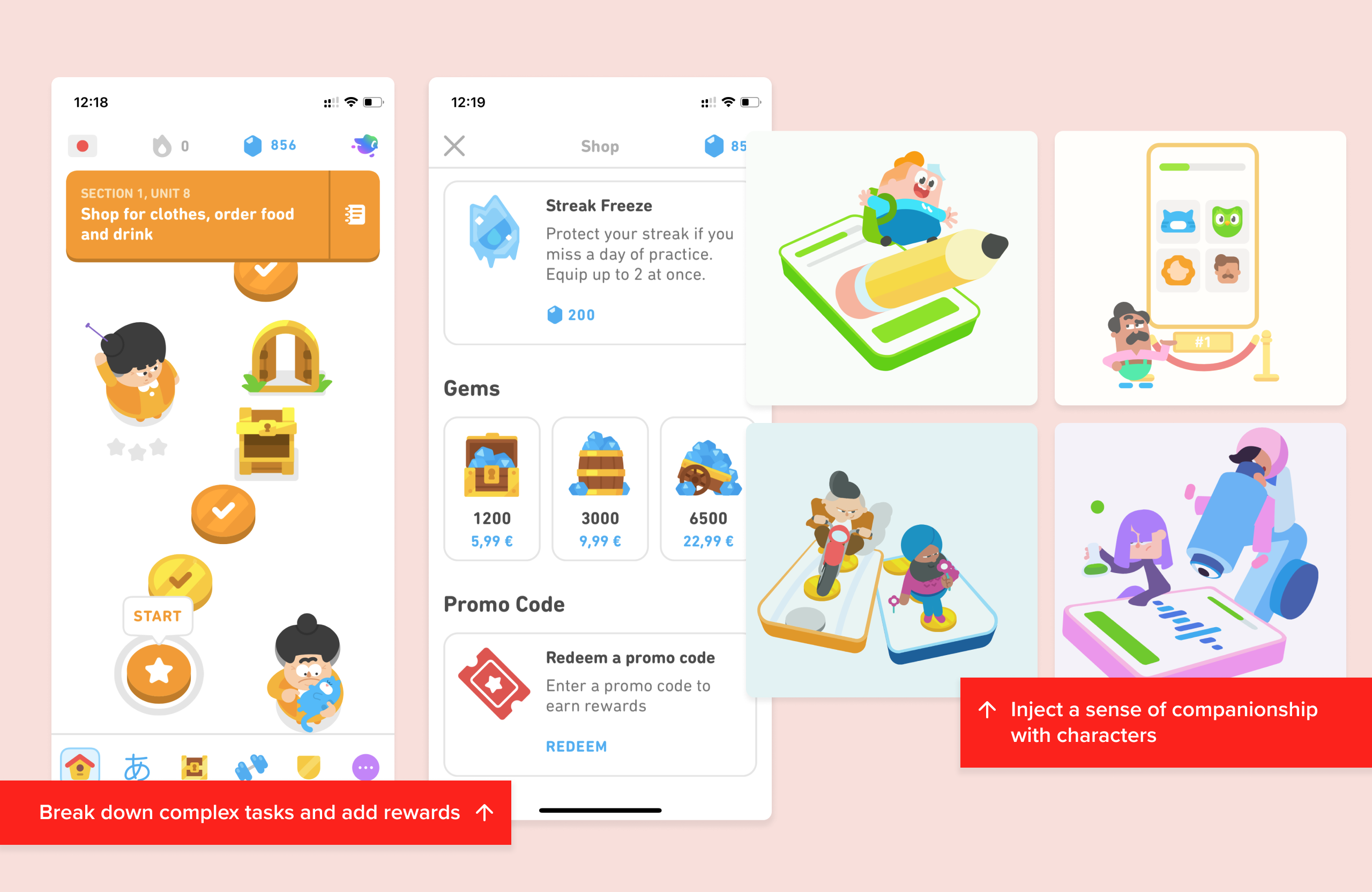 Duolingo’s user interface design