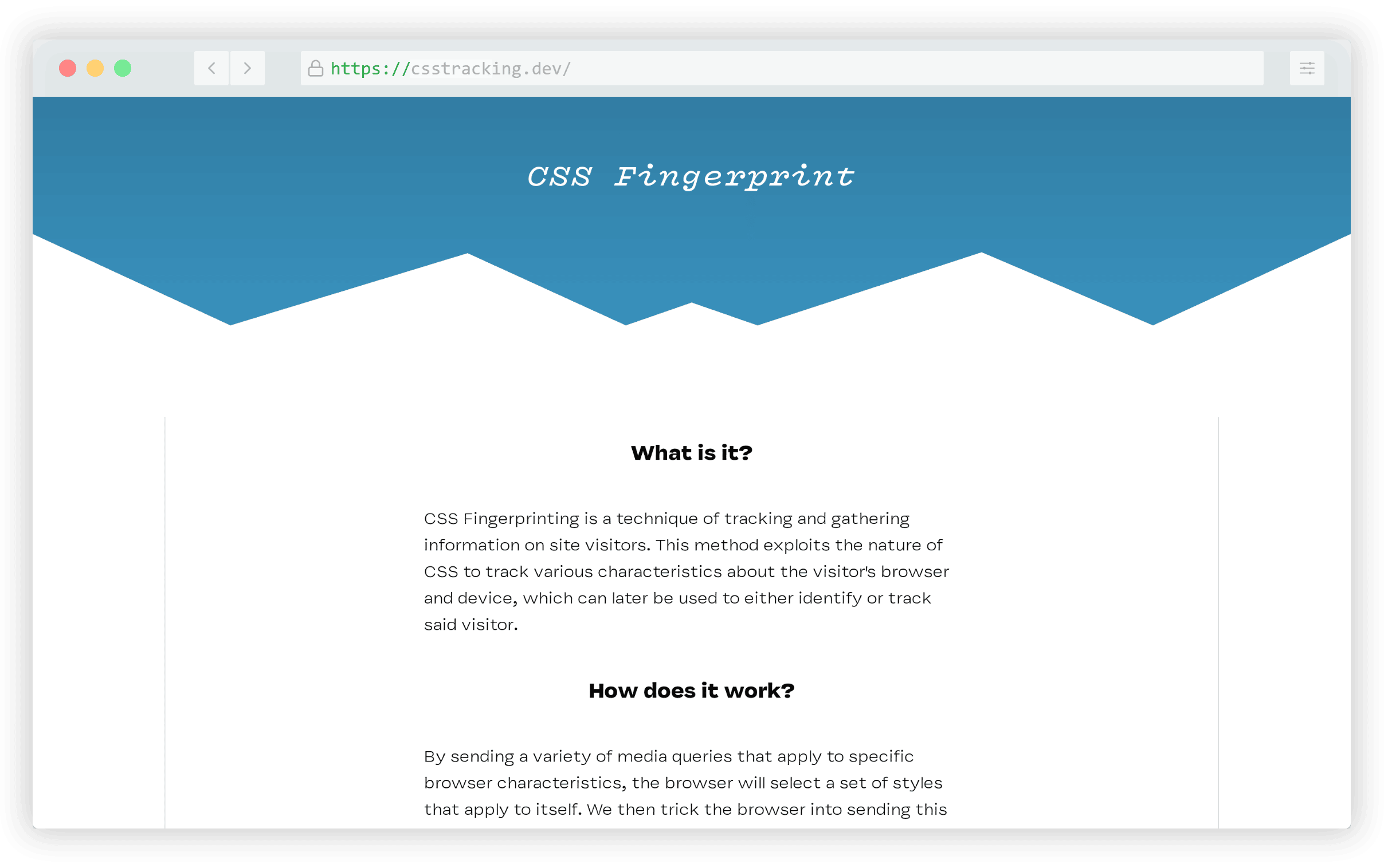 CSS Fingerprint
