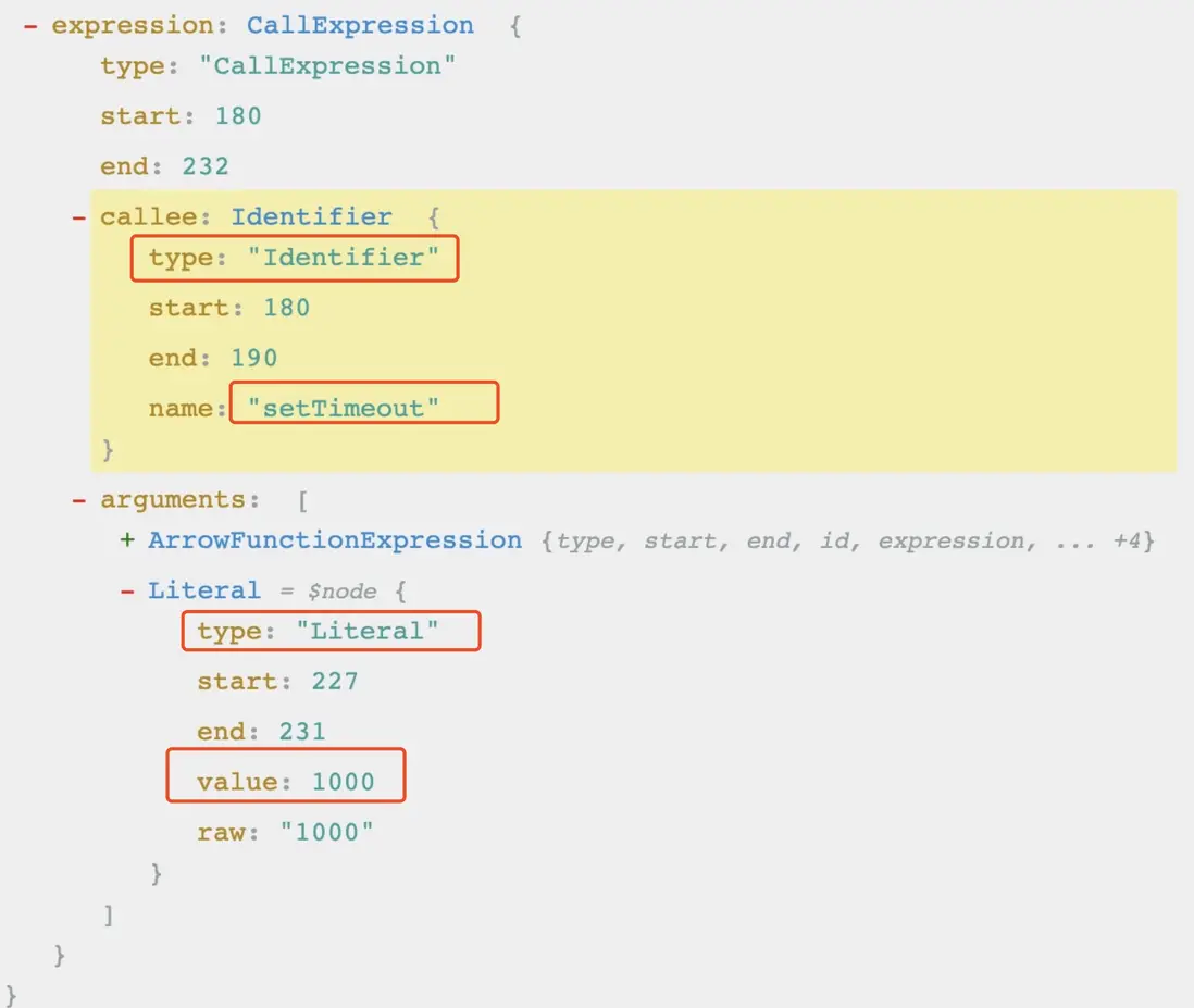 setTimeout第二個參數為數字時的AST