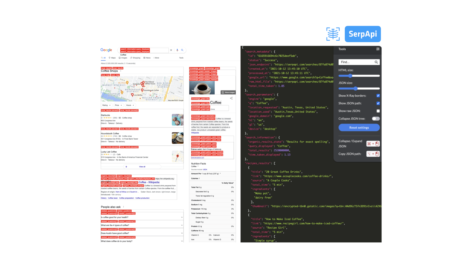 SerpApi’s X-Ray tool