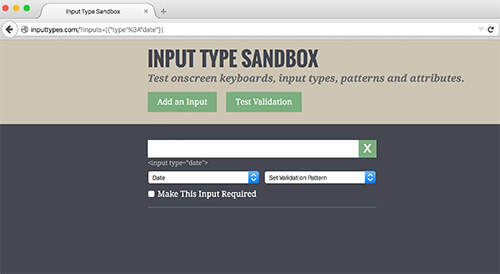 The date input type defaults to a plain text field in Firefox 36.
