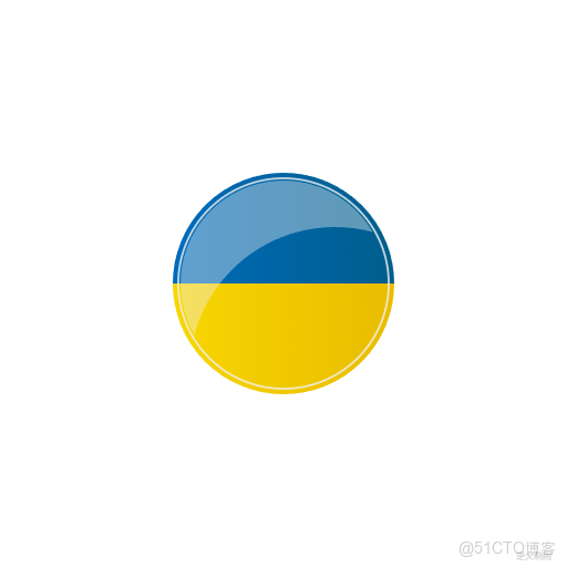 【Canvas與旗幟】烏克蘭旗圓盤_旗幟_05