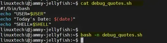 Debug-Quotes-Shell-Script-Linux