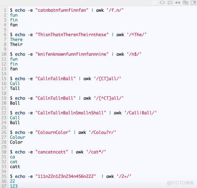 包你學會 AWK_操作符_38