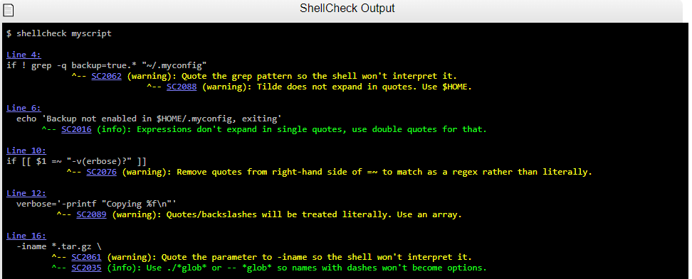 ShellCheck