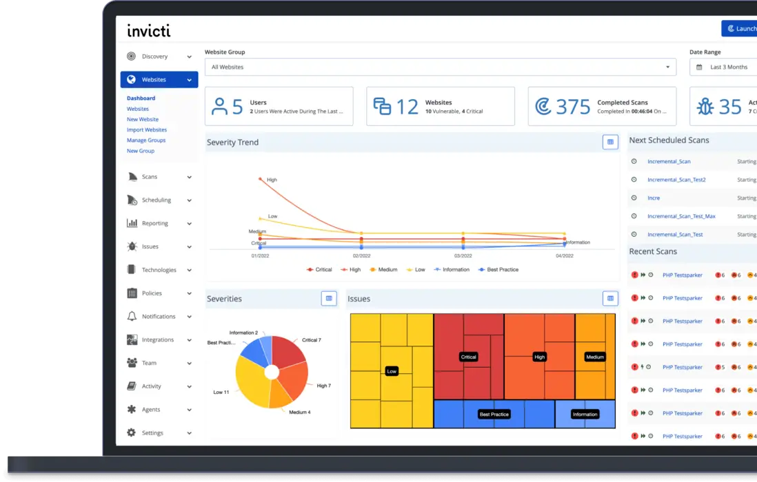 invicti-homepage-dashboard