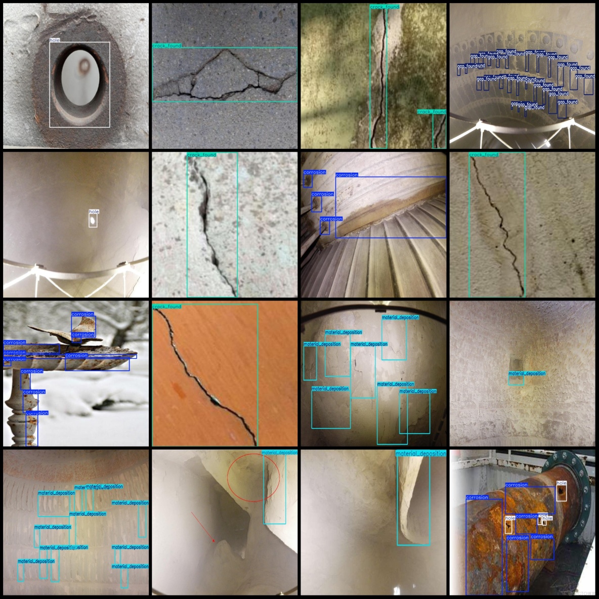建築物牆面混凝土裂紋空洞腐蝕缺陷檢測數據集VOC+YOLO格式4024張5類別_xml文件_04