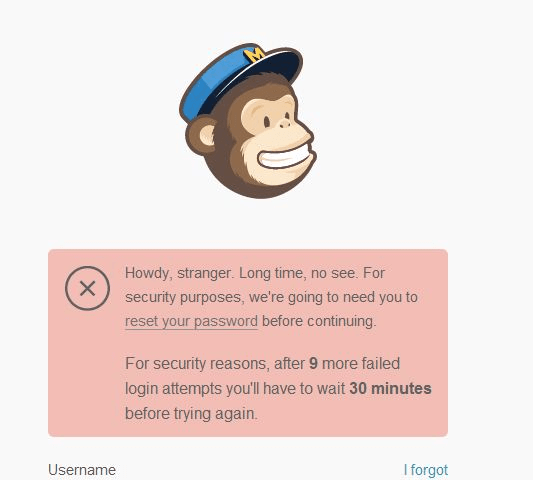 Be sure to warn users before their account is to be locked