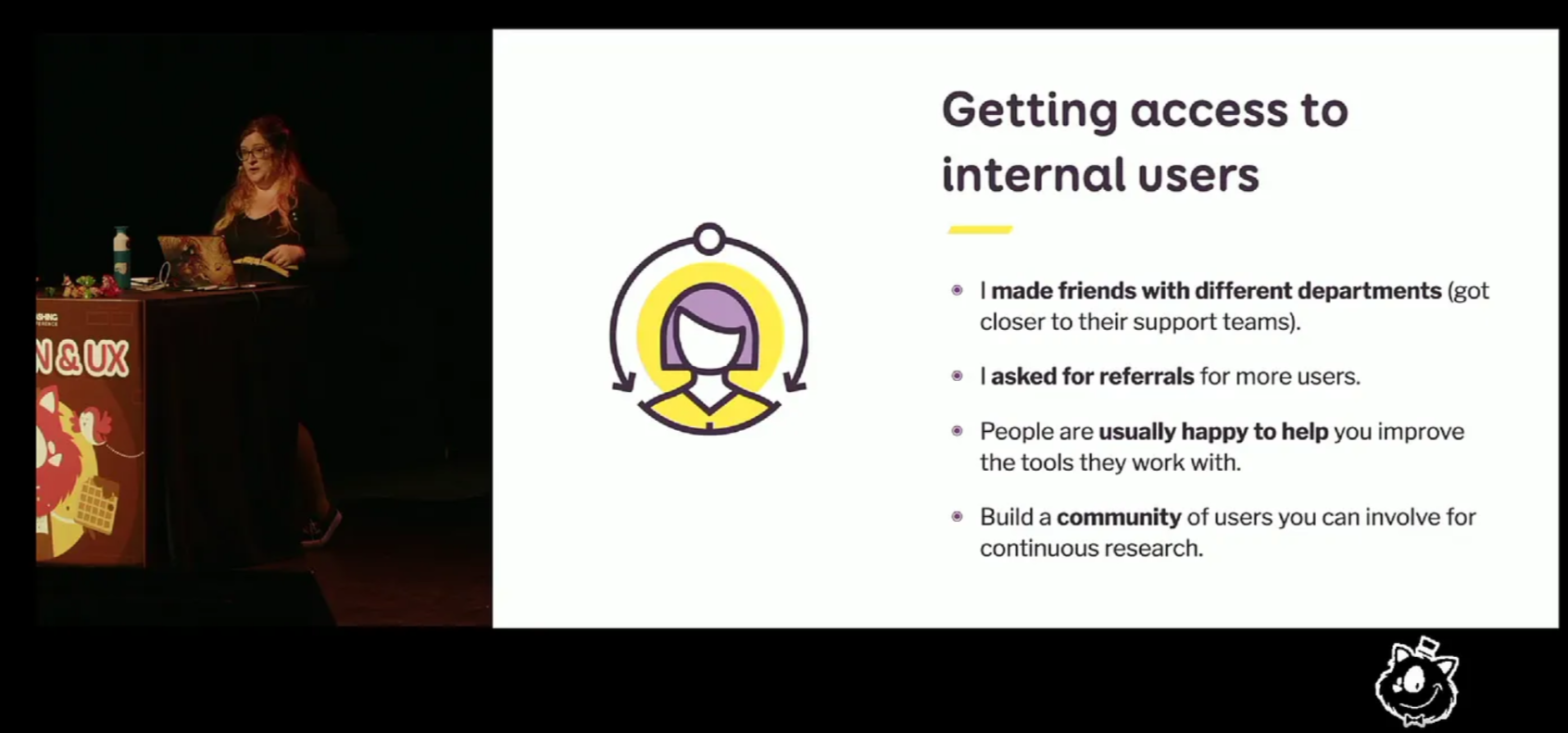 Steph Walter on stage