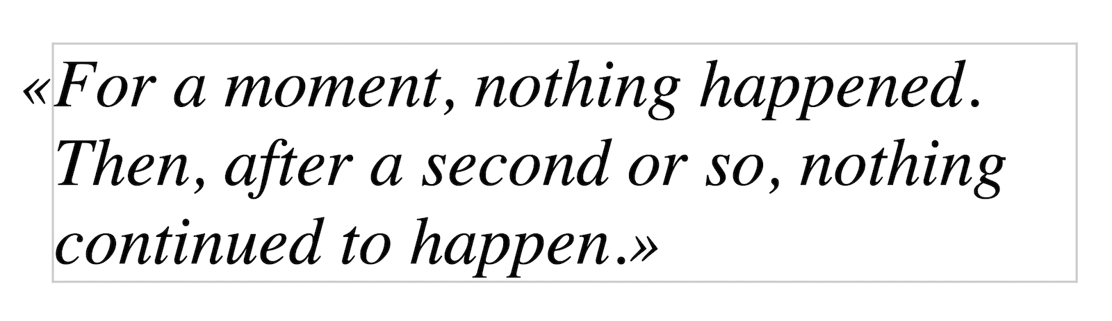 Hanging punctuation in CSS