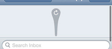 Pull down to refresh on iOS
