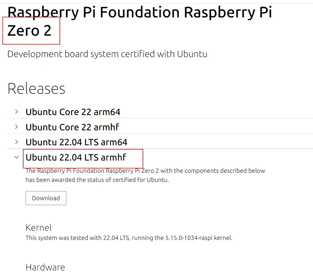 Ubuntu官網下載樹莓派鏡像
