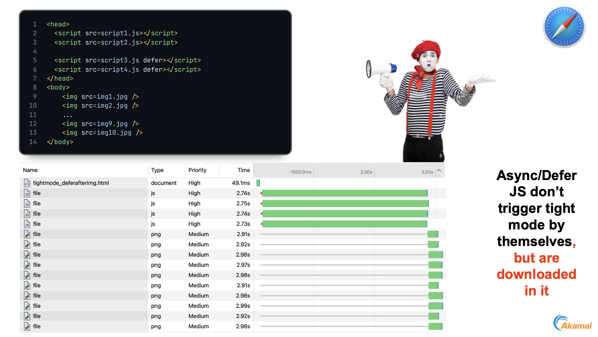 Safari deferred scripts