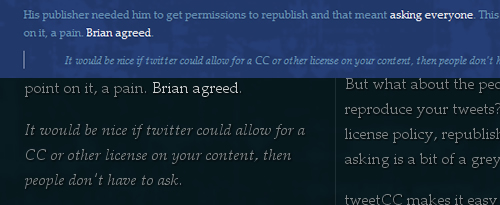 CSS columns tweetcc.com