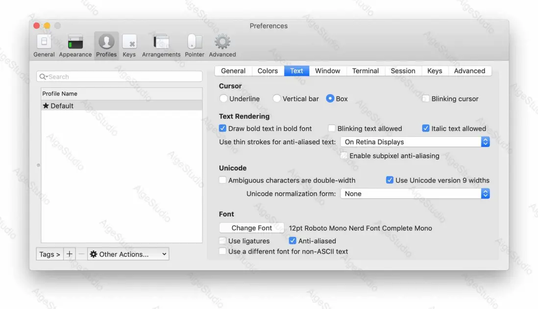 選擇 Text 標籤 —— From AigeStudio