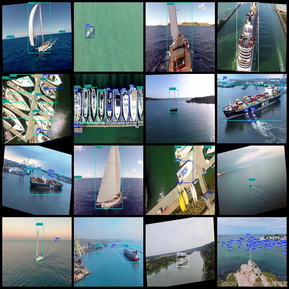 無人機航拍船舶分類檢測數據集1469張VOC+YOLO格式（已增強）_航拍船舶分類檢測數據集