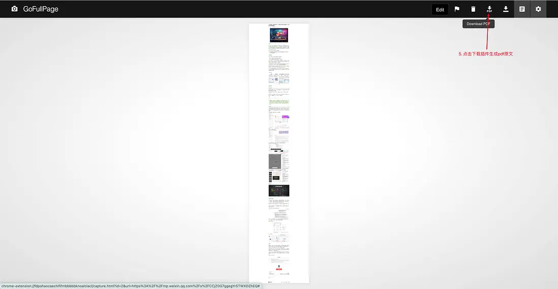 將捕獲結果下載為 PDF
