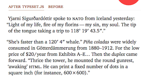 Text with Typeset.js enabled.