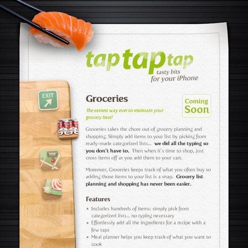 Showcase of Unusual Layouts - tap tap tap ~ Groceries