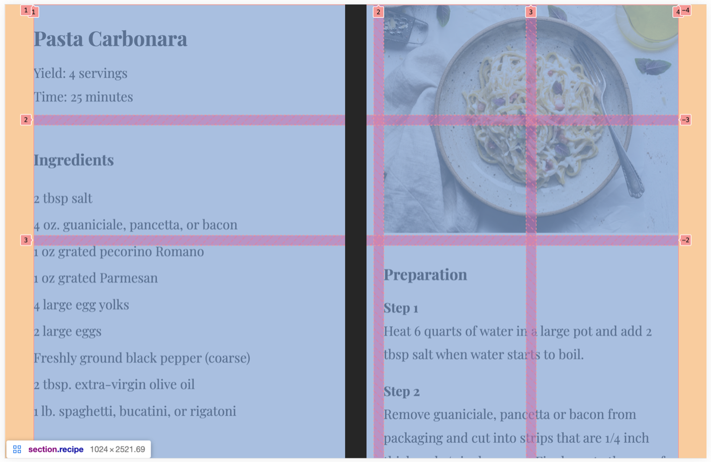 Screenshot of my website on a Surface Duo with the layout split between displays, so no content is obscured