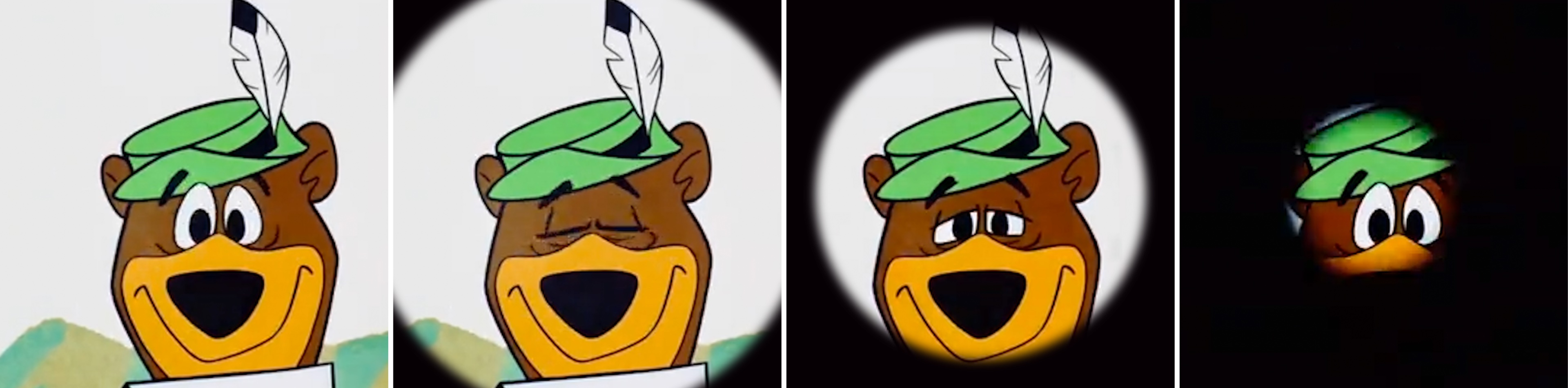 A masking example of Yogi’s face