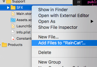 Adding in sound effects