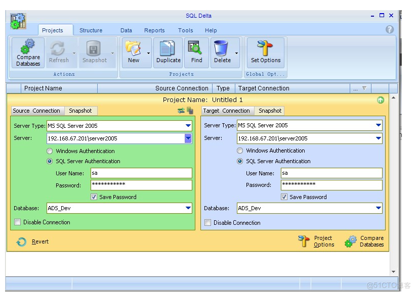 sql server比對兩個查詢結果的差異 sqlserver對比兩個數據庫_sql server