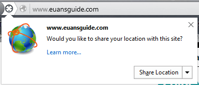 Euan’s Guide, a travel resource for people with disabilities, allows users to note their current location