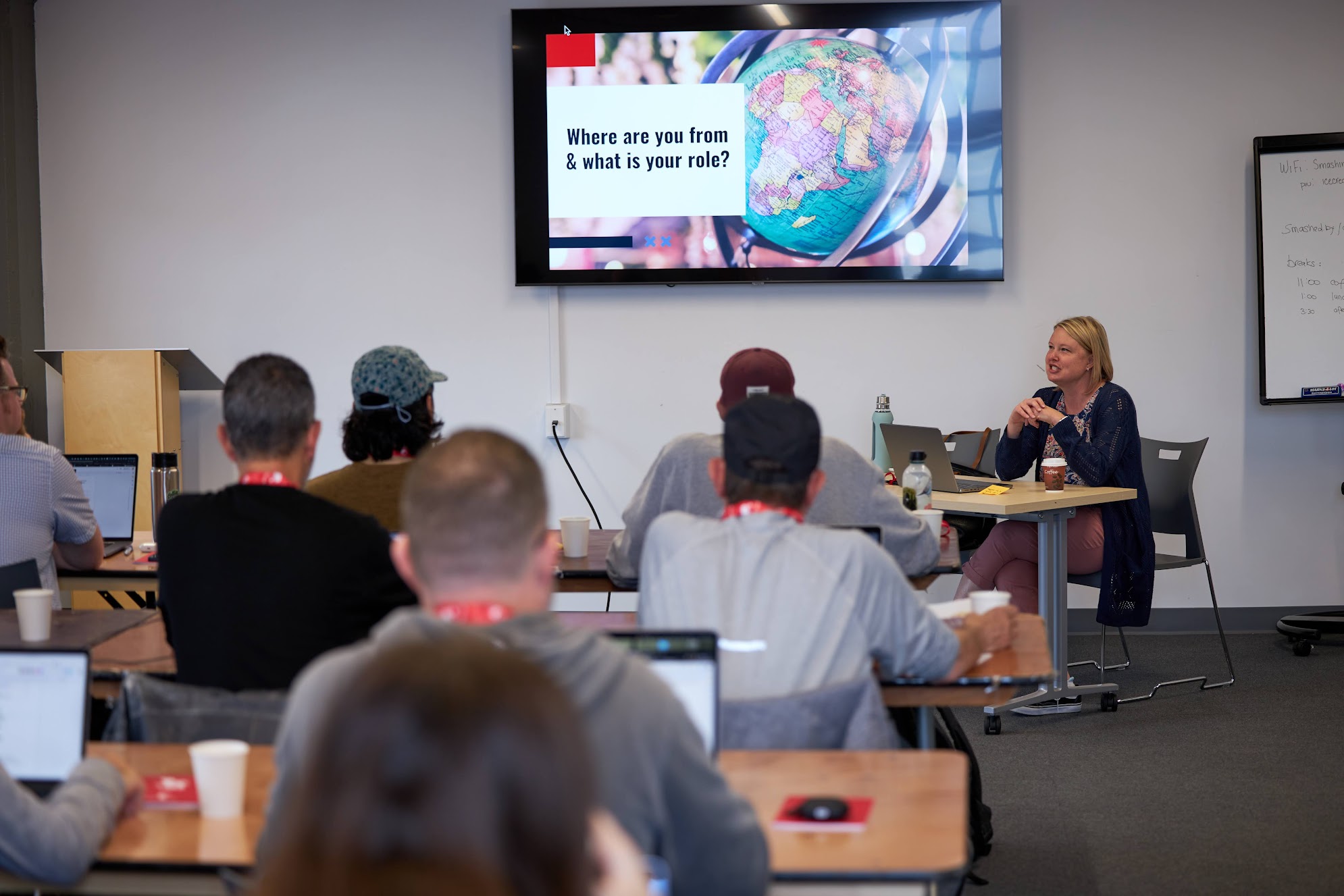 Carie Fisher during her accessibility workshop