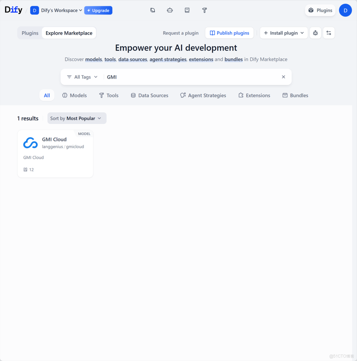 Dify 上線 GMl Cloud 插件！構建深度研究作流只需 5 步！_工作流_03