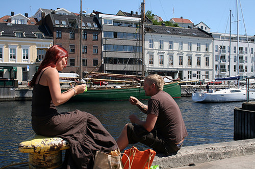 Eating lunch out of the office