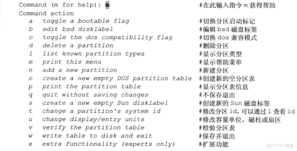 Linux硬盤分區 fdisk 和 parted命令詳解_文件名_07