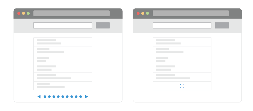 Pagination vs. Infinite Scroll