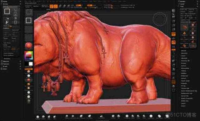 zbrush如何將某一側雕刻細節鏡像到另一側_建模_02