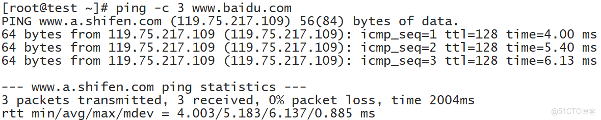 linux centos7 ping沒有報文返回_IP