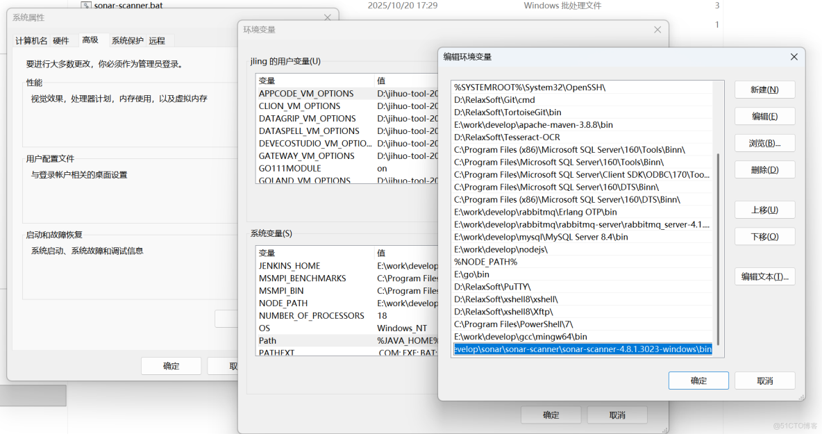 SonarQube 本地搭建及使用小結_#SonarScanner_11