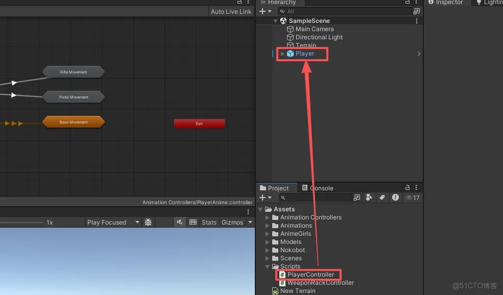 【Unity3D實例-功能-切換武器】切換武器（二）功能實現_遊戲編程_05