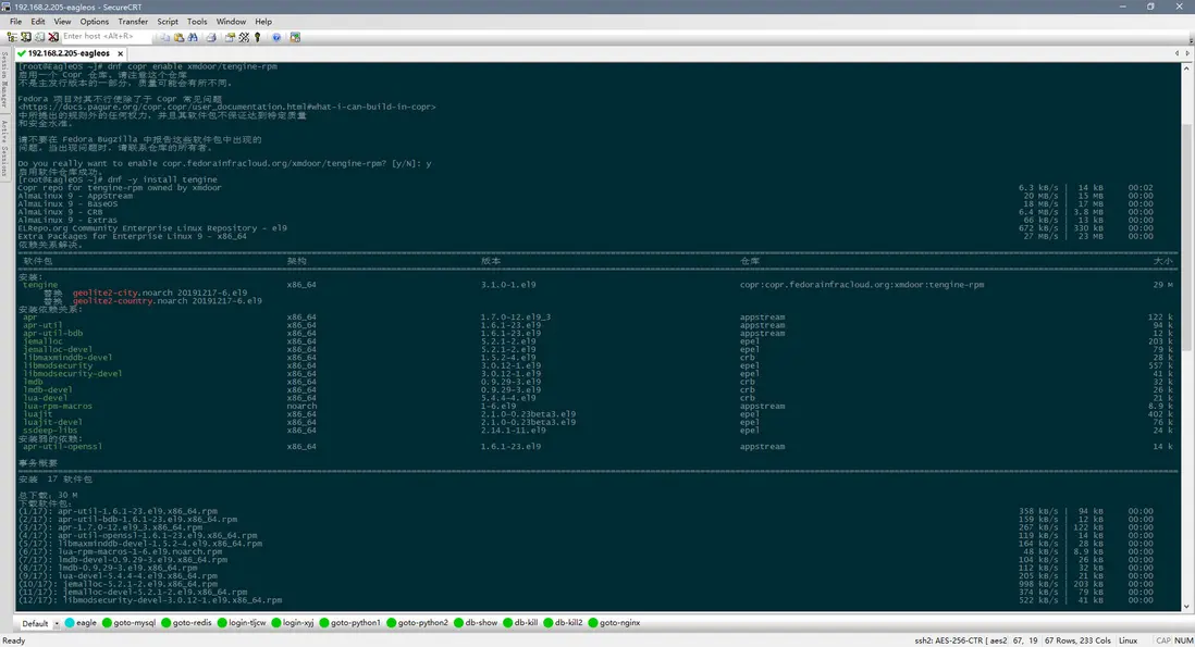 copr安裝tengine-rpm